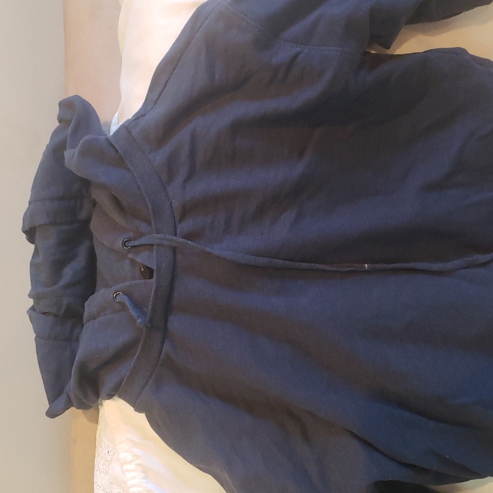 Banana Republic blue hooded sweatshirt medium
